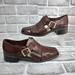 Westies Vintage Women's Size 7 Brown Leather Fisherman Shoes